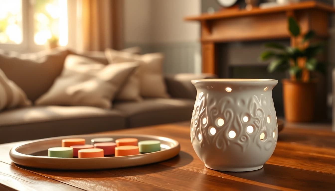 Light up your space with the elegant wax warmer from https://www.scentswarmers.com.