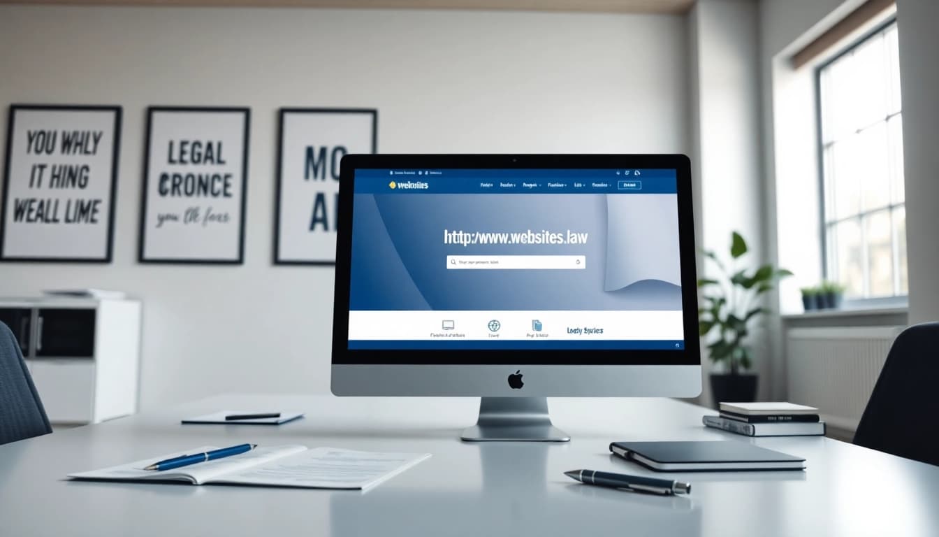 Create a dynamic online presence through https://www.websites.law showcasing a professional law firm's website design.