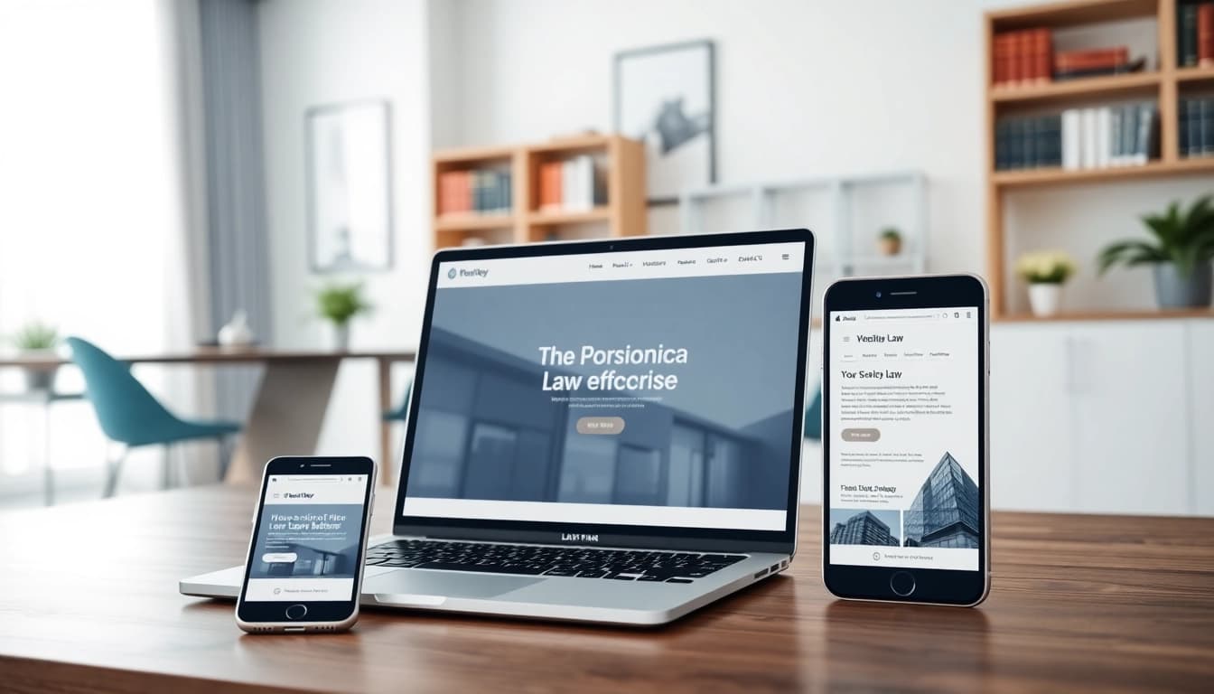 Showcasing professional law firm website design at https://www.lawfirmswebsitedesign.com on various devices.
