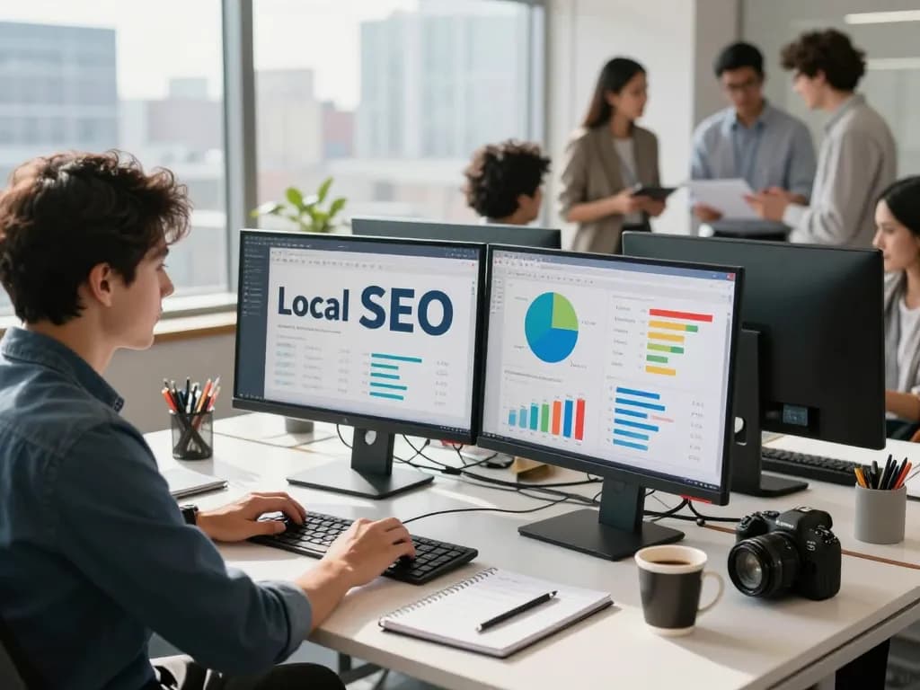 Boost Local SEO NYC strategies in a modern professional workspace.