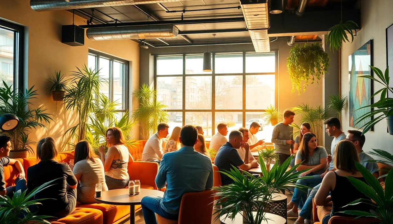 Activités dans un Social club Madrid, mettant en avant l'interaction sociale conviviale.