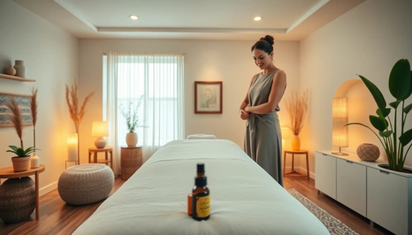 Experience a luxurious 출장안마 session in a serene, calming massage environment.