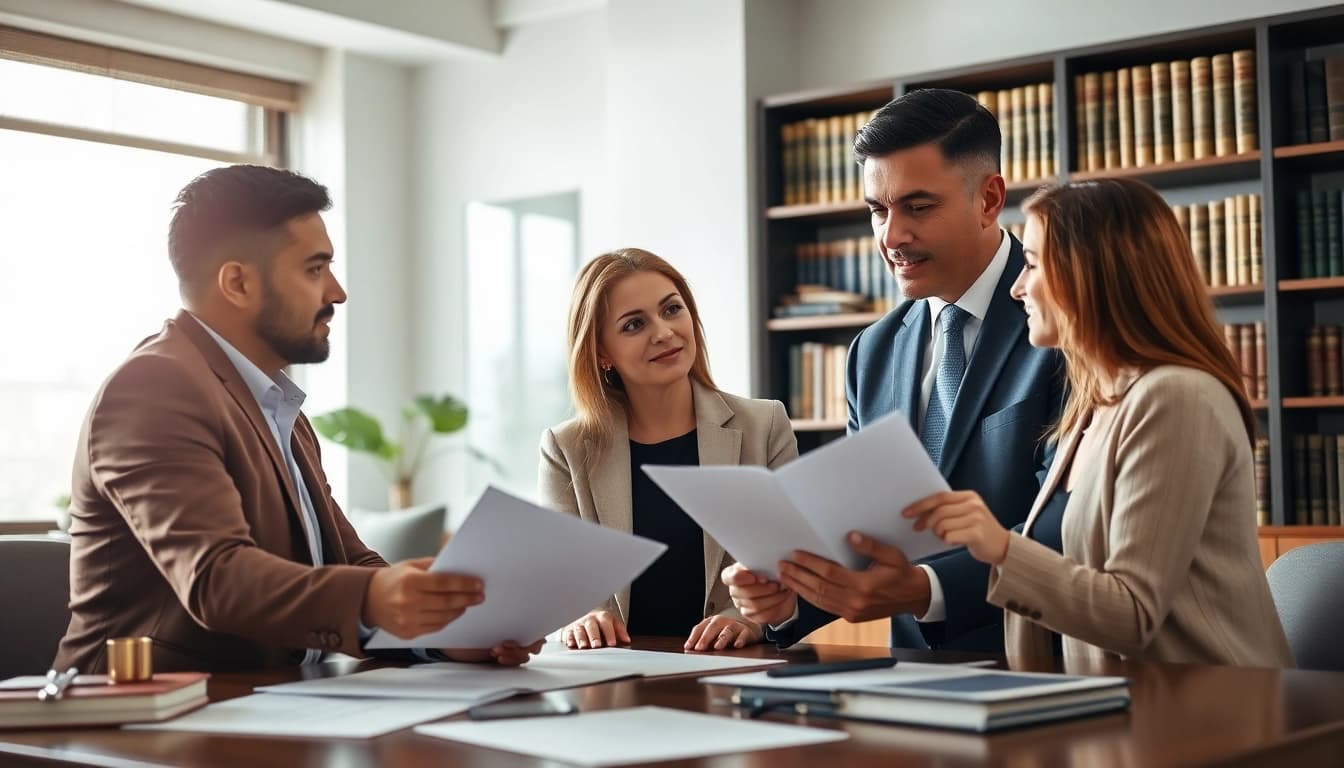 Consultation with Plantation, Boca Raton & Aventura Estate Planning Lawyer in a modern office.