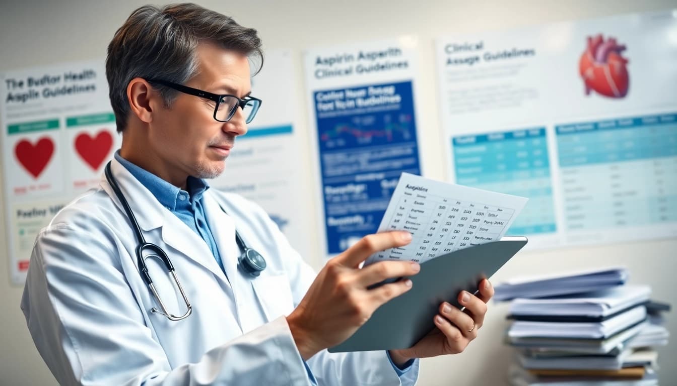 Reviewing aspirin dosage eficacy in the ADAPTABLE Aspirin Study data with a healthcare professional.