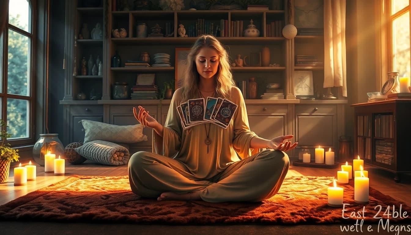 Experience intuitive energy readings at https://julielynn.co with a soothing ambiance and mystical elements.