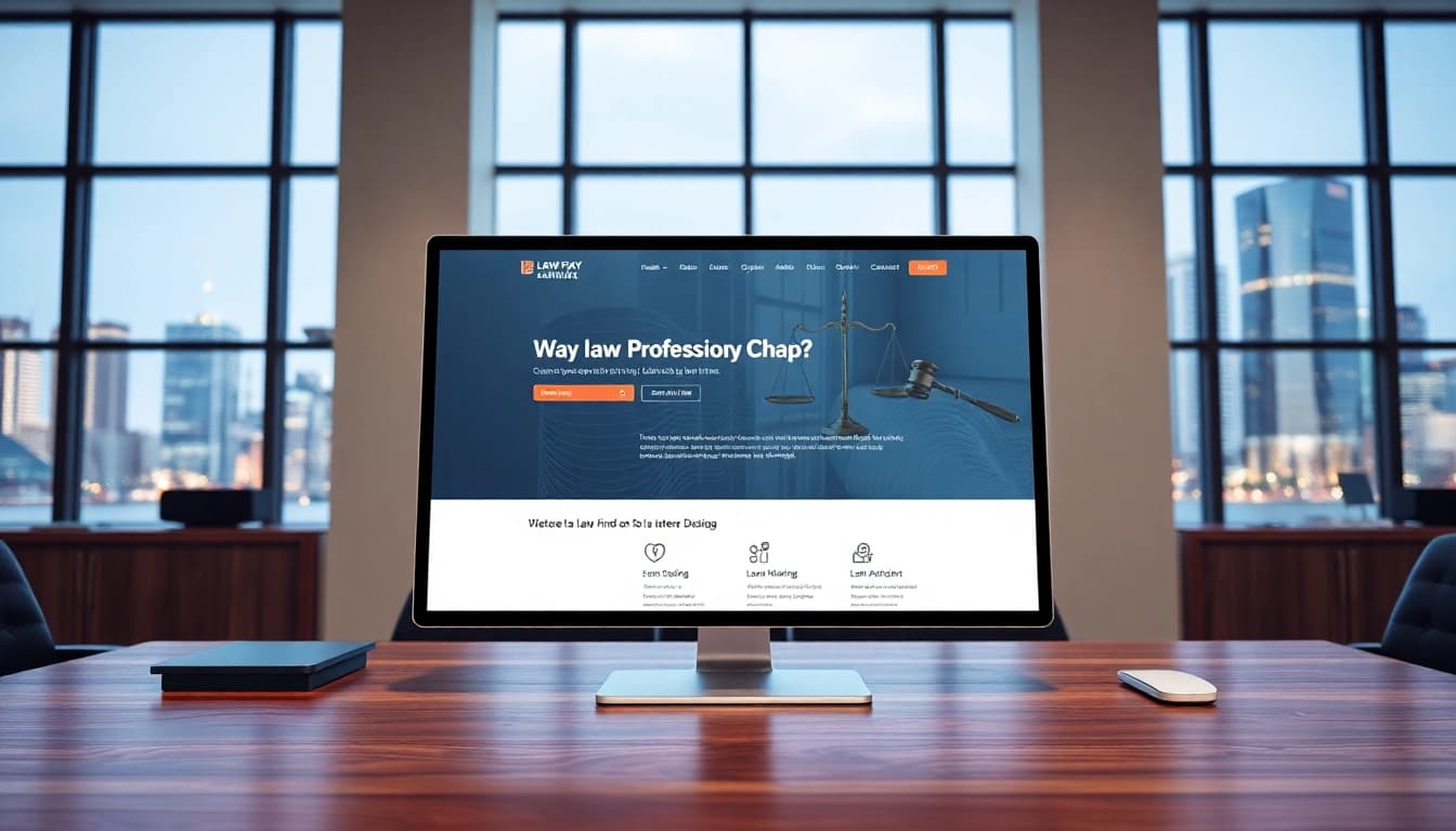 Design a professional law firm website with features from https://www.websites.law to engage clients.
