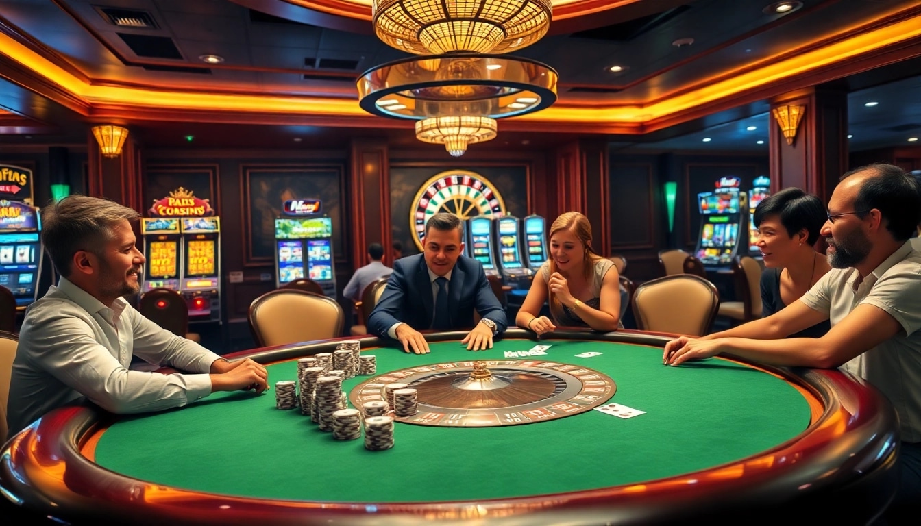 Experience thrilling gameplay at https://79king.party/ with stylish poker tables, luxury chips, and vibrant casino ambiance.