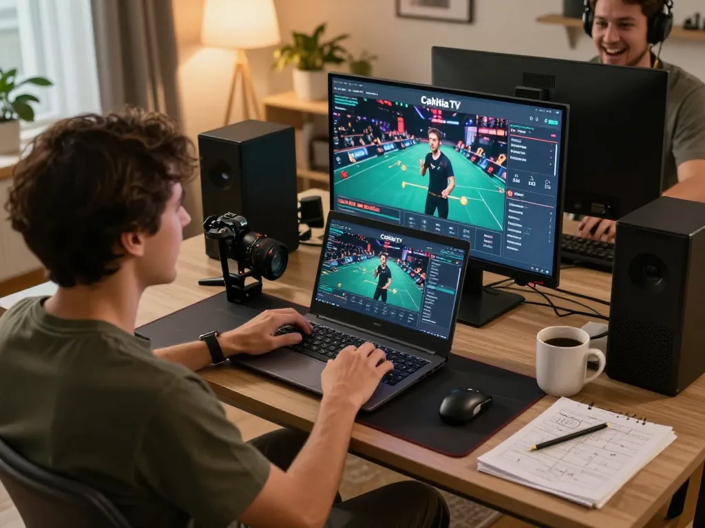 Cakhia tv user engaged in online betting with an exciting gameplay setup