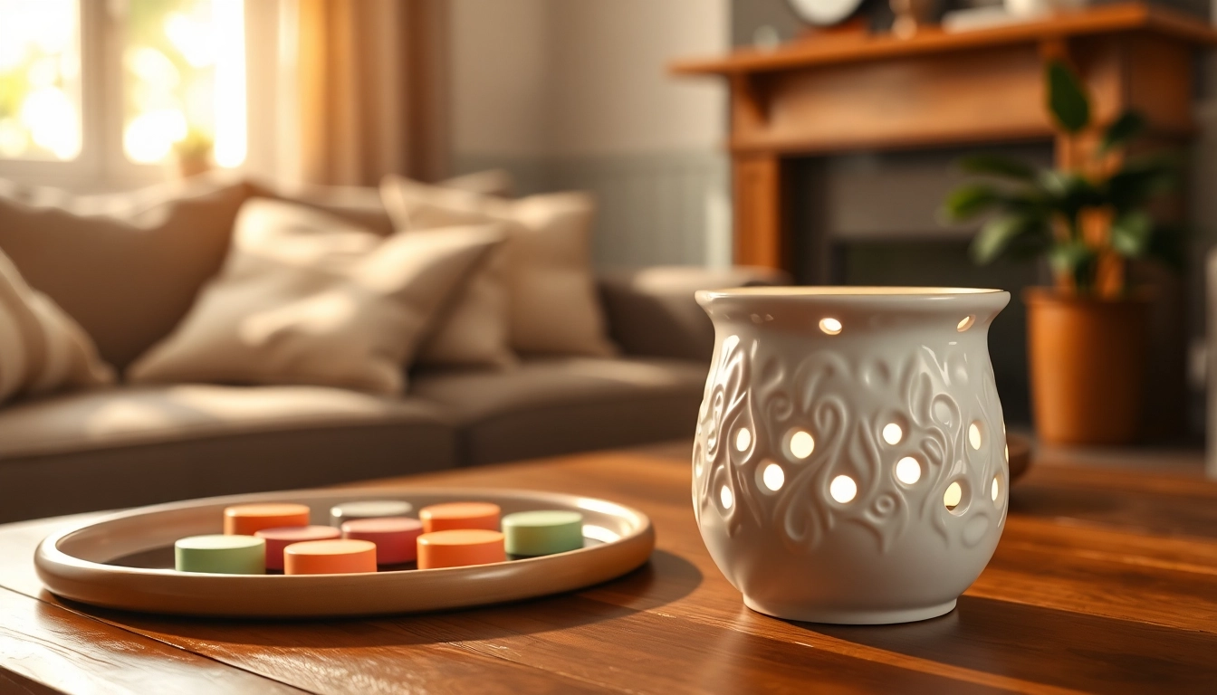 Light up your space with the elegant wax warmer from https://www.scentswarmers.com.