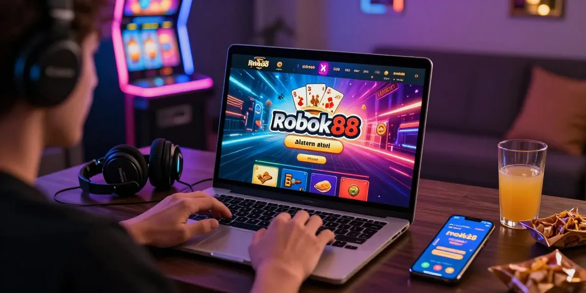 Engaging online gaming scene featuring rokok88 link alternatif with vibrant graphics.