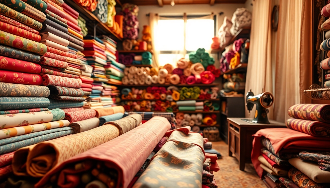 Bekijk stoffen webshop nederland met kleurrijke en textuurrijke stoffen in een gezellige setting.