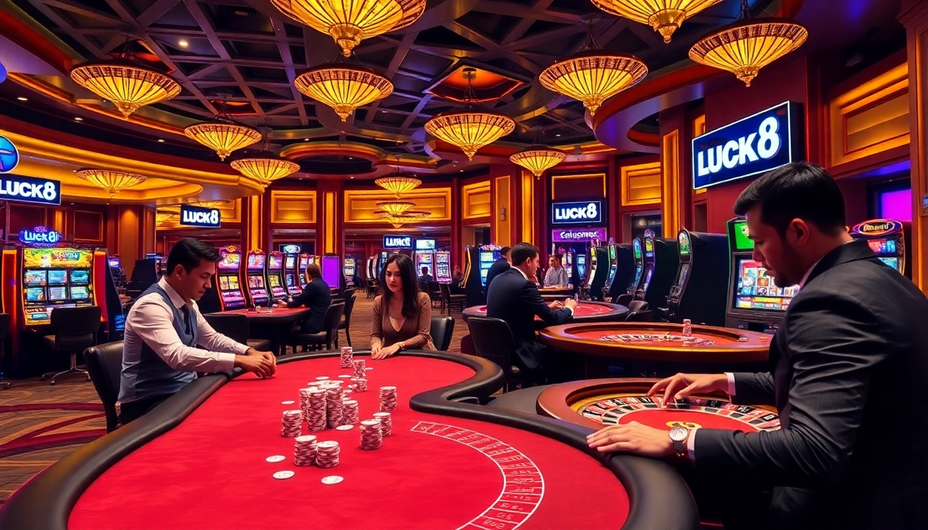 Experience the excitement at LUCK8 casino with vibrant games and engaging players.