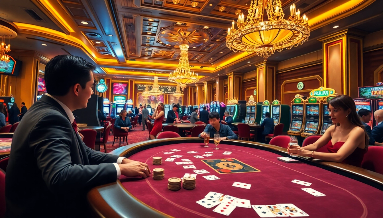 Experience the thrill at bdjl.org's luxurious casino floor with action-packed tables and vibrant atmosphere.