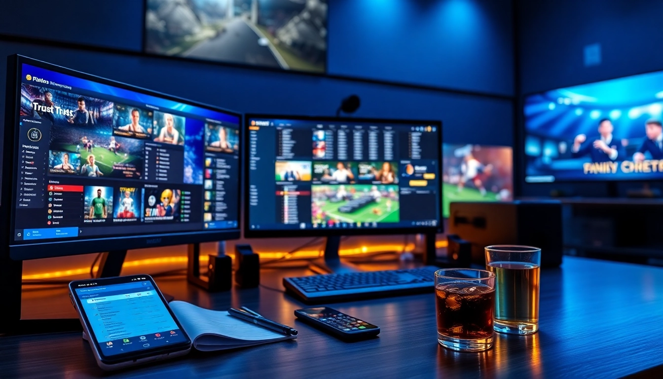 Engaging betting environment with modern screens and safety elements at 슈어맨.
