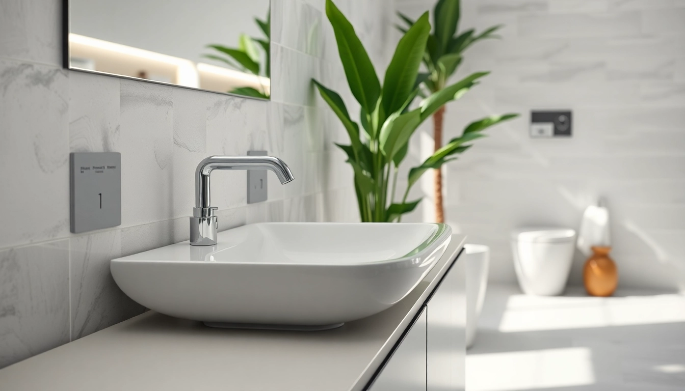 Gestalten Sie mit sonni sanitär einen stilvollen Badezimmerbereich mit modernen Armaturen und eleganten Designs.
