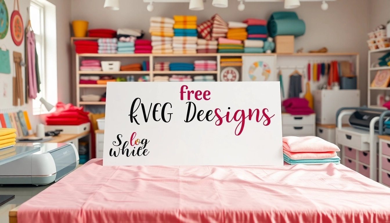 Creating stunning free svg designs with colorful crafting materials on a vibrant workspace.