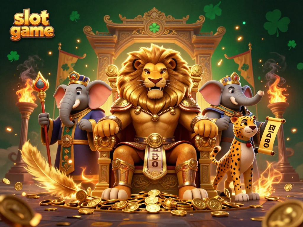 Experience thrilling slot game adventures with vibrant characters and dynamic casino elements.