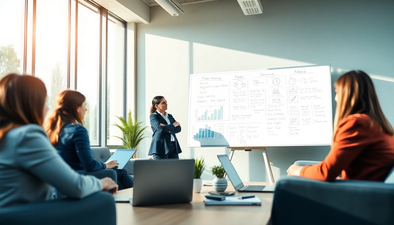 Engage with a top business coach near me during a strategic brainstorming session, deep in collaborative discussions.