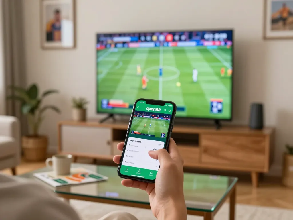 Experience sports betting excitement with open88 on your smartphone during a live game