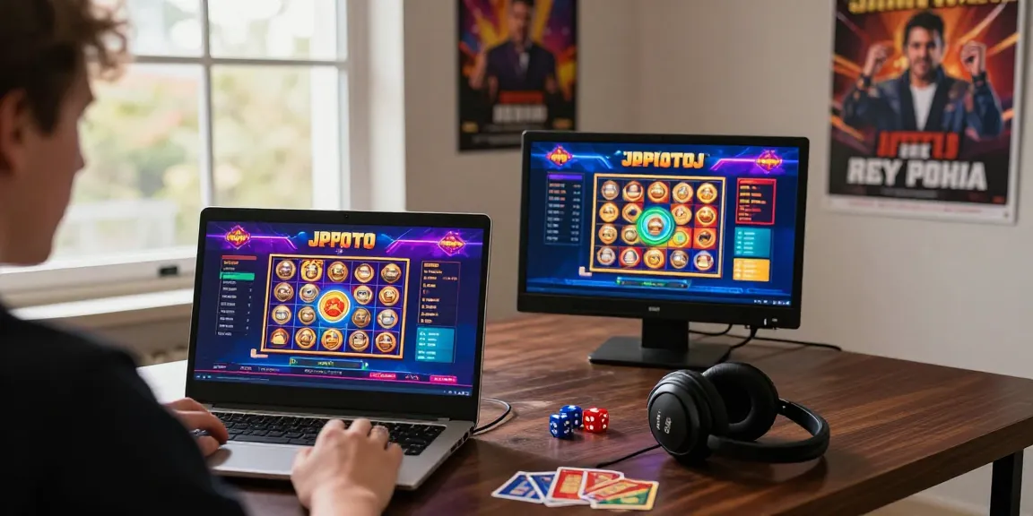 Engaging online gambling experience with JPTOTO gaming platform and vibrant graphics.