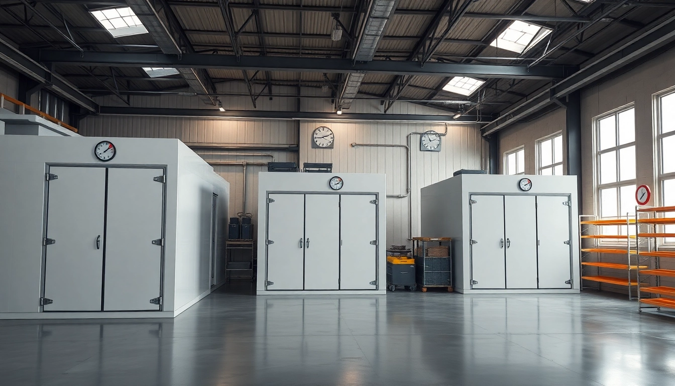 Cold room manufacturers UK showcase modern refrigeration solutions in a professional facility.