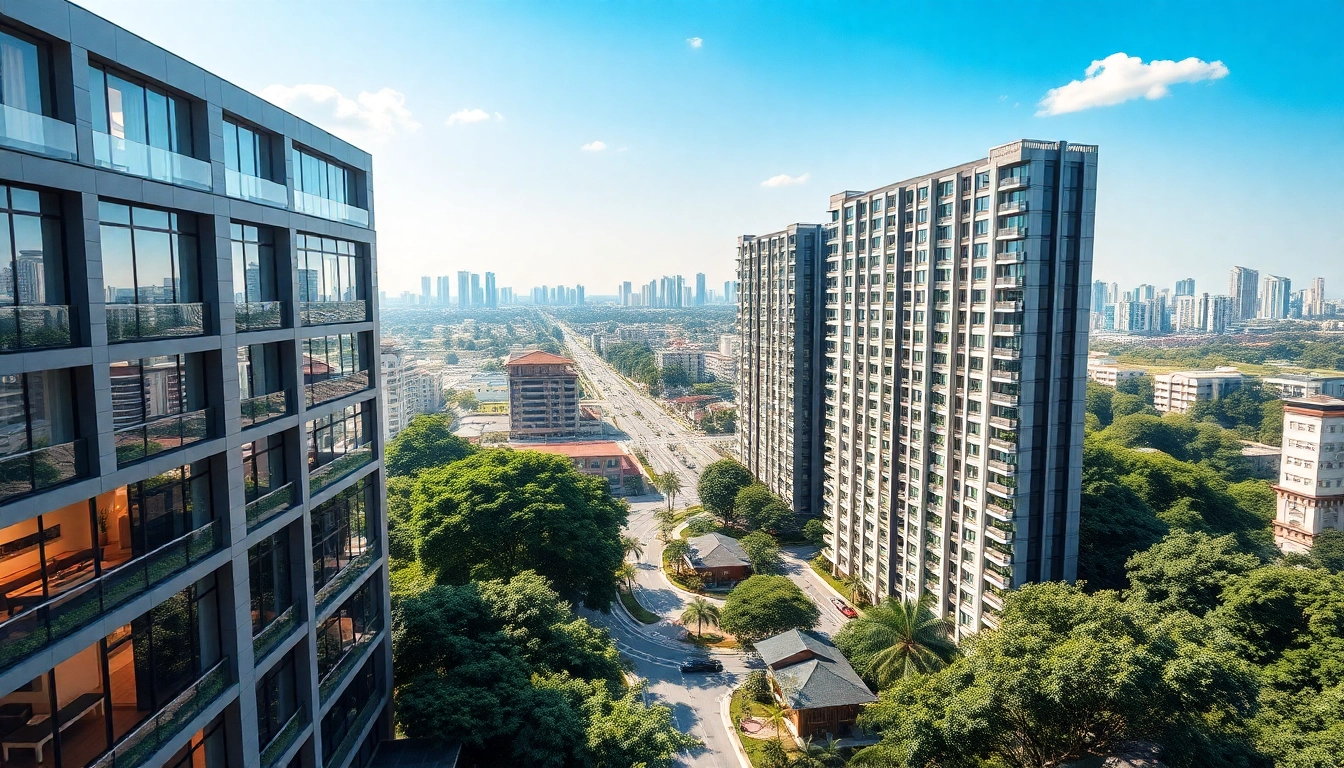 Modern luxurious lifestyle at tampines st 95 ec with sleek buildings and vibrant greenery.