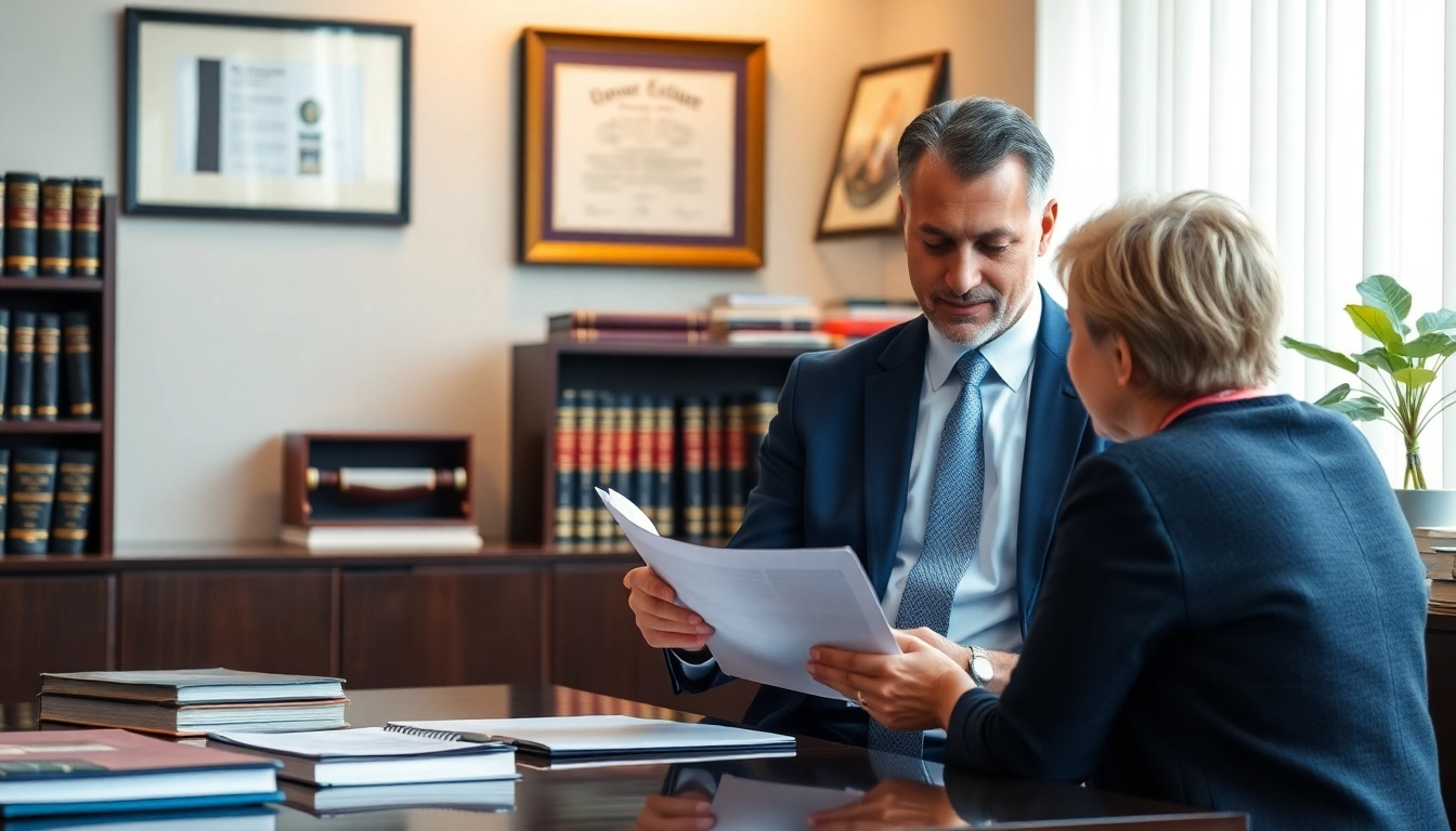 Engage with a Stockton Accident Lawyer providing personalized legal consultation in a professional setting.