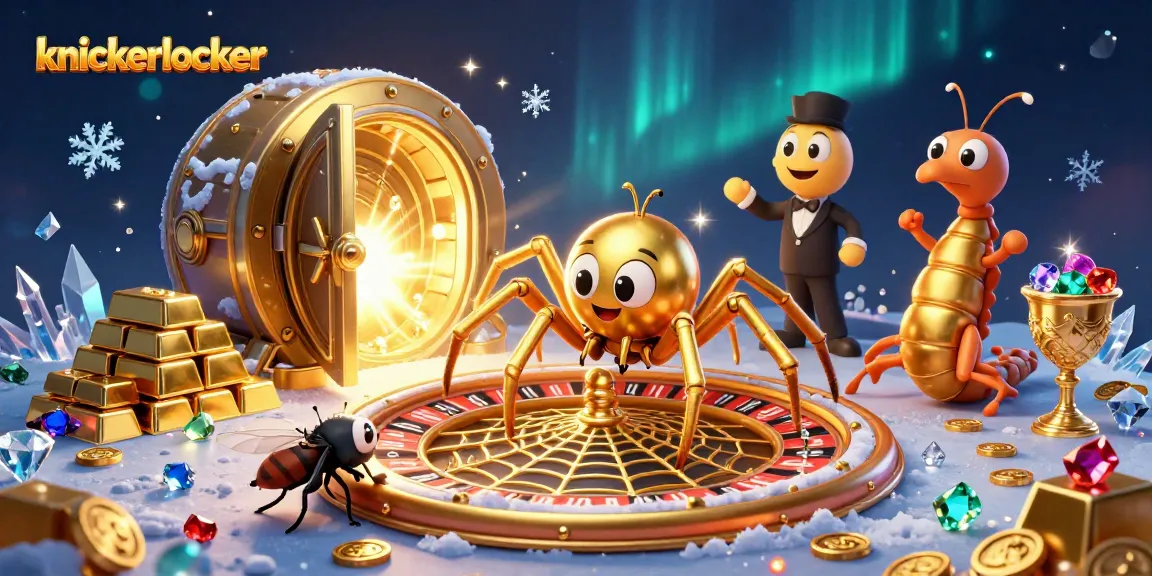 Experience exhilarating bets at knickerlocker with a golden roulette web scene featuring vibrant characters.