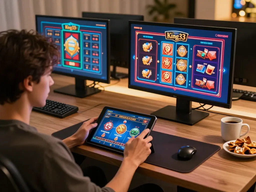 Engaging gameplay on king33 online casino platform showcasing player interaction.