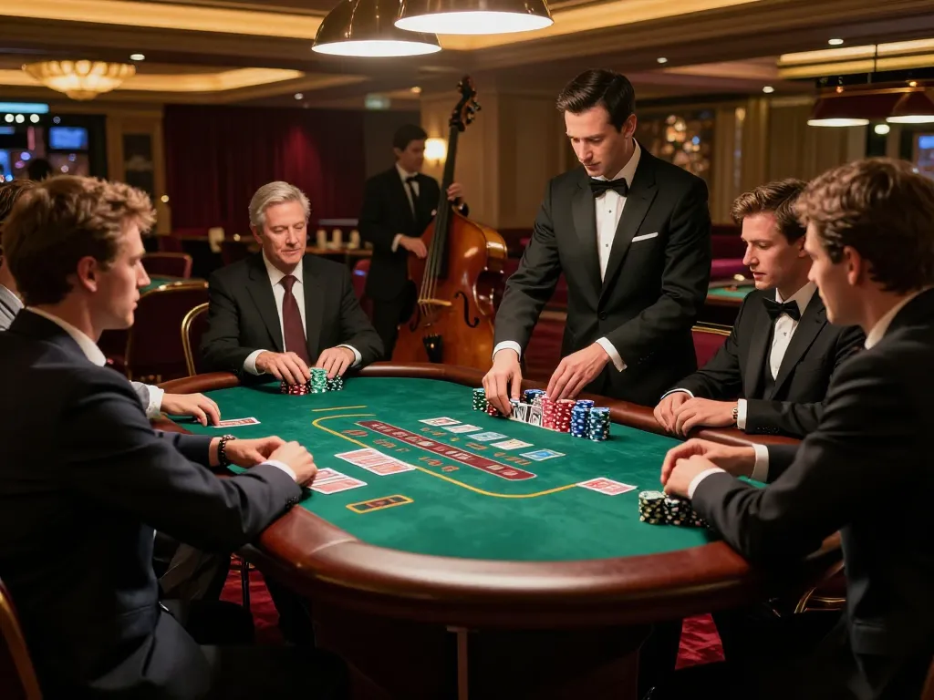 Play blackjack at an elegant casino table with strategic bets on giường bệnh nhân, showcasing thrilling gameplay.