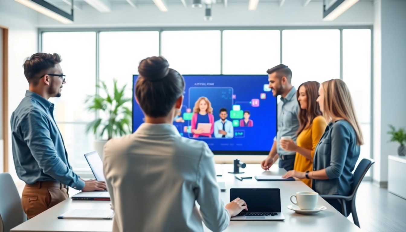 Engaging chatgpt free alternative illustrating users connecting with an AI digital assistant.