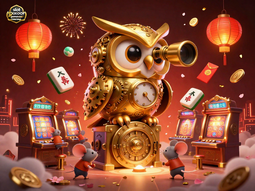Experience the thrilling atmosphere of slot gacor gampang menang with vibrant 3D characters and casino elements.