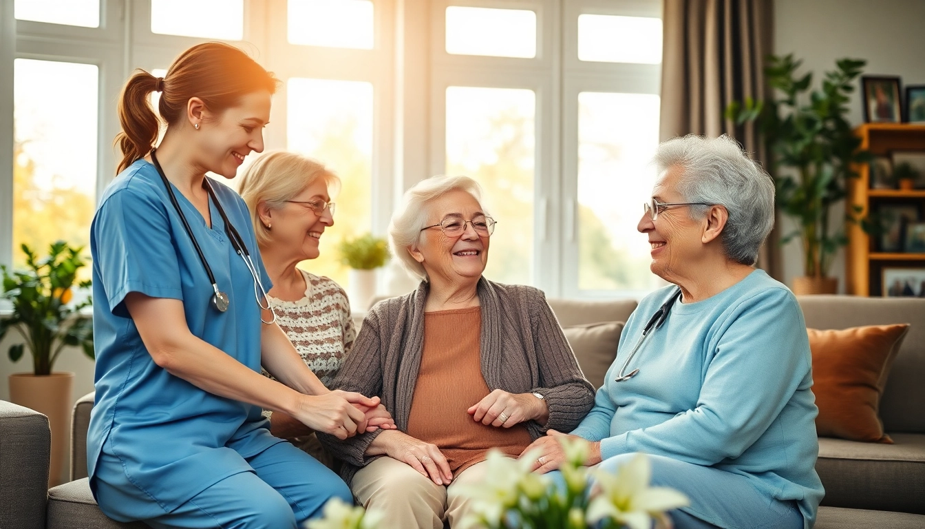 Engaged caregivers provide senior care austin tx in a bright, welcoming home setting.