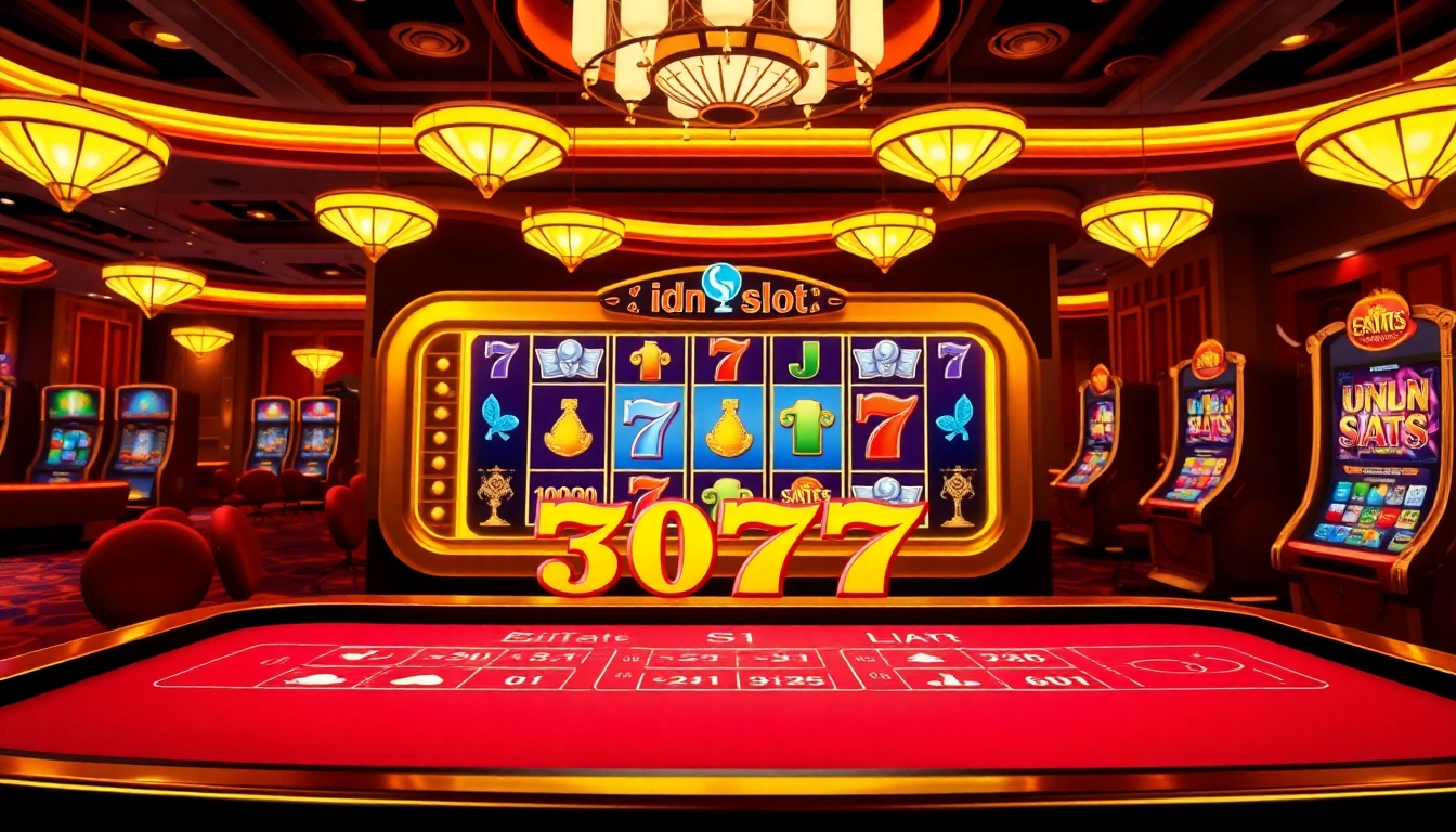 Experience thrilling gameplay with idn slot 777 at a vibrant virtual casino.