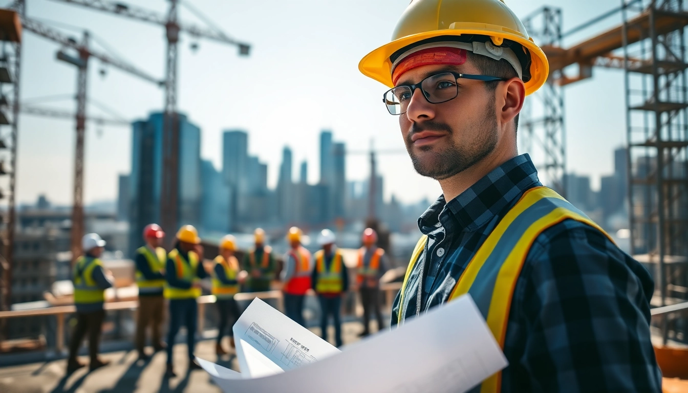 New York Construction Manager leading a diverse team on a high-rise project in New York City.