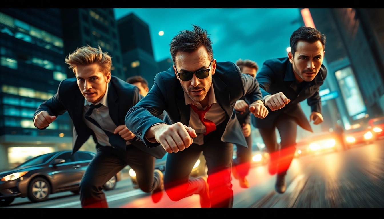 Experience action thriller scenes with skilled agents in a high-stakes urban environment.