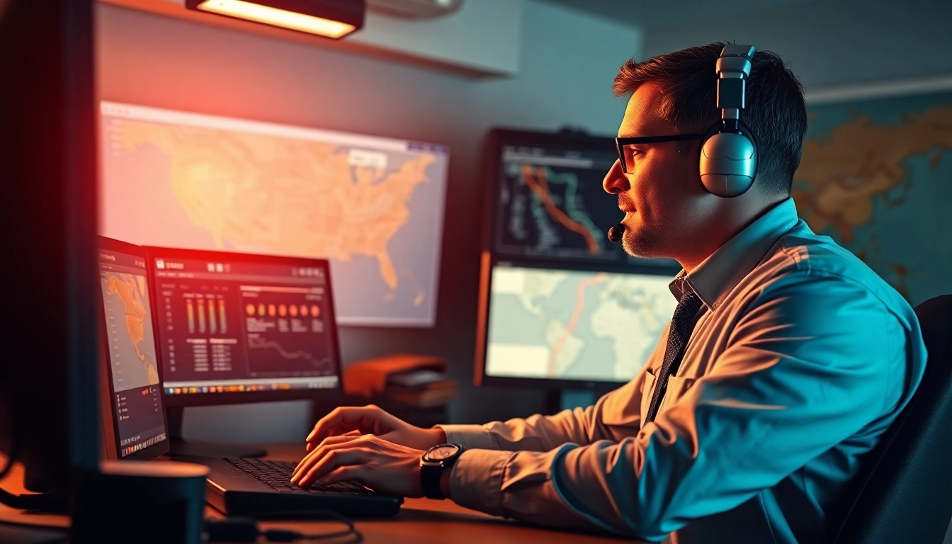 Truck Dispatch Services provided by a dedicated dispatcher coordinating with a truck driver.