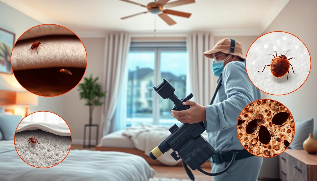 bed bug exterminators treating a home effectively with advanced tools and techniques
