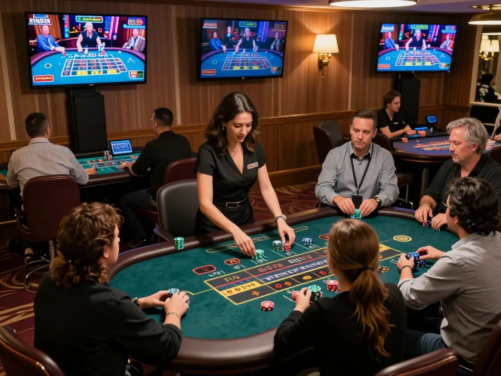 Live casino action at King33 with players engaged in the excitement of a game.