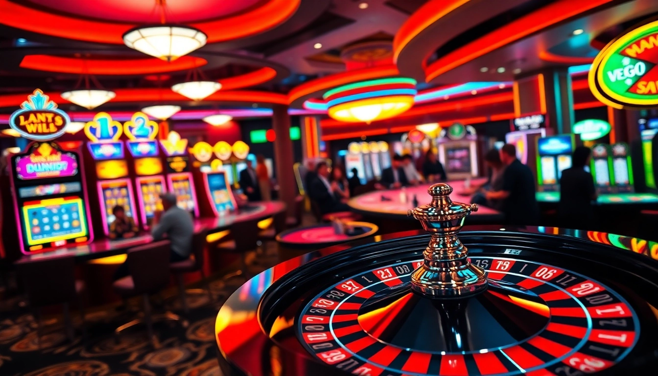 Pemain merasakan kecanggihan vegas88 di kasino dengan mesin slot yang berwarna-warni dan energi tinggi.