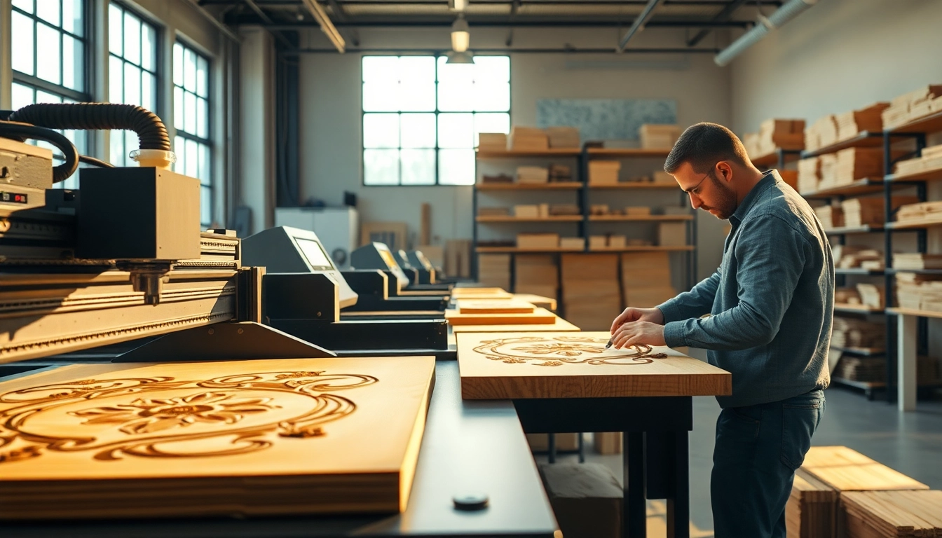 Engaging custom laser design workshop with operators creating intricate designs.