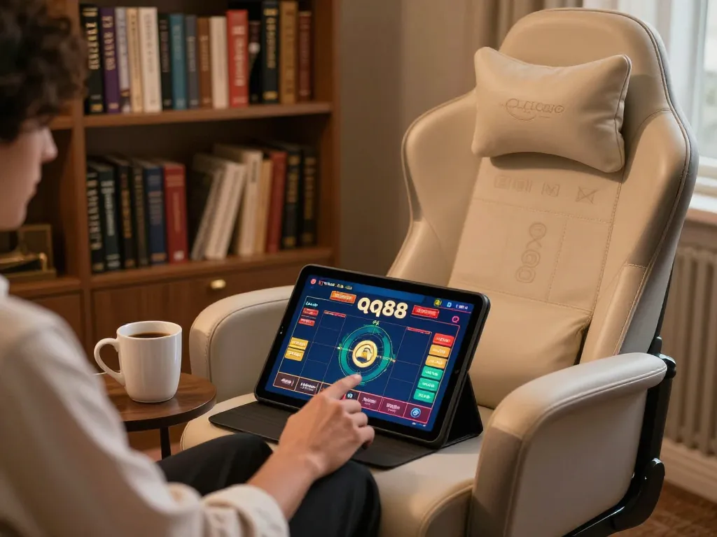 Engagingly participate in qq88 online gaming session from a stylish home environment.