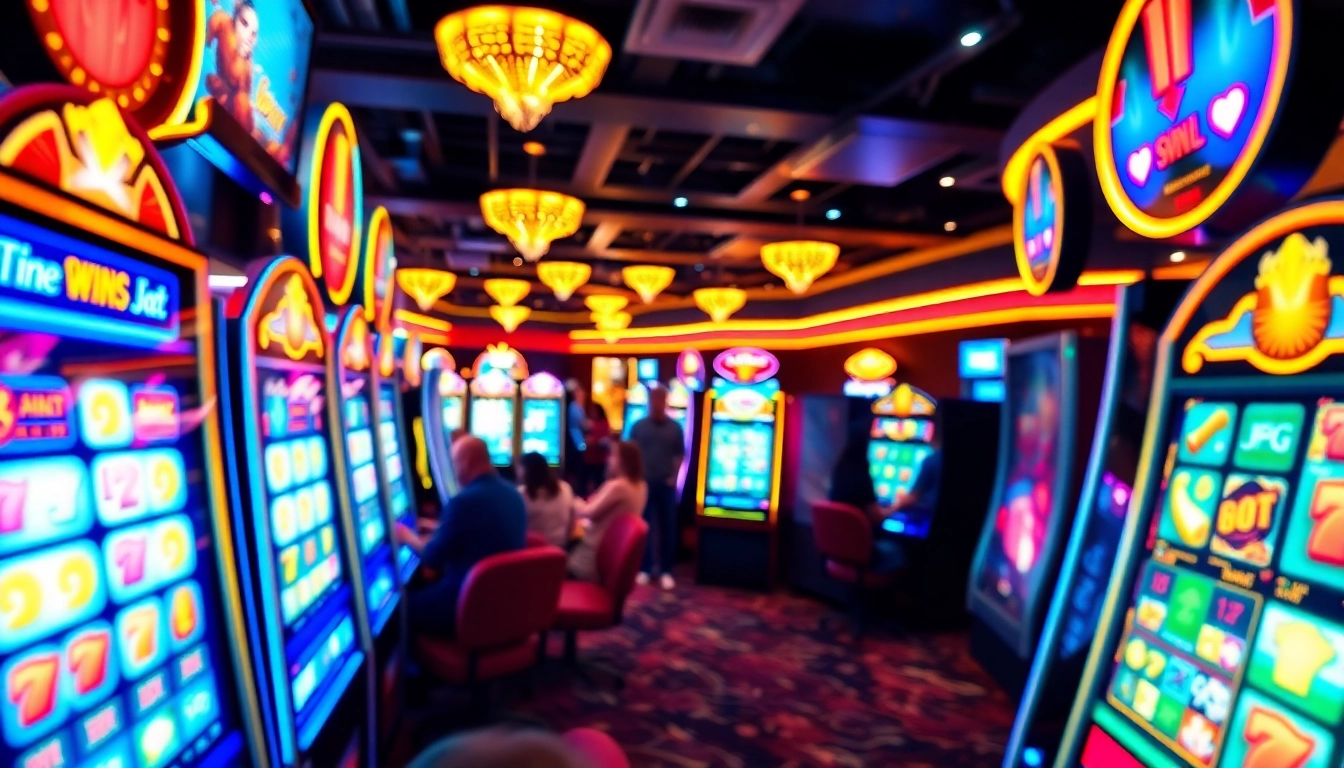 Engaging player experiencing excitement at online slots Uk in a modern casino setting.