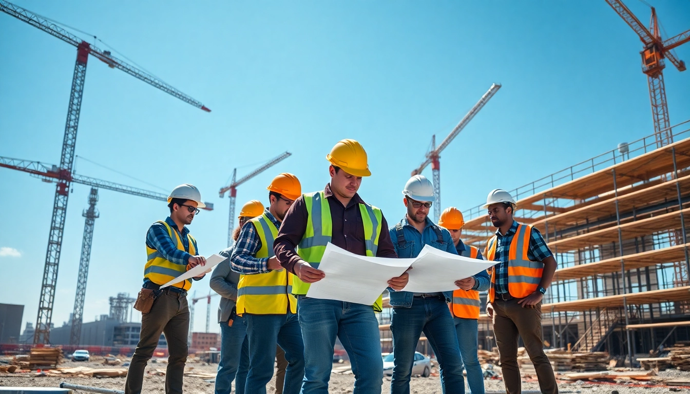 View construction association North Carolina professionals working together on-site.