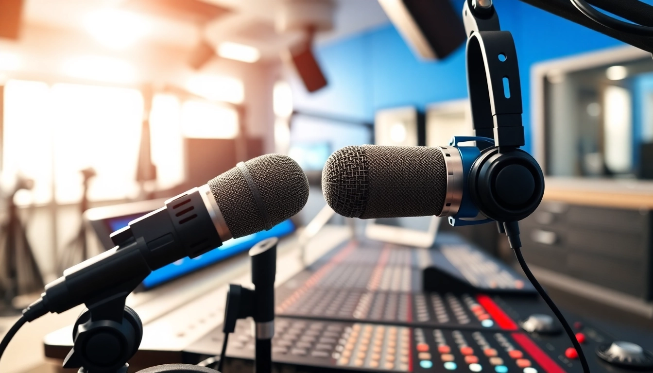 Engaging radio broadcast scene at https://chadronradio.com/ showcasing modern studio equipment.