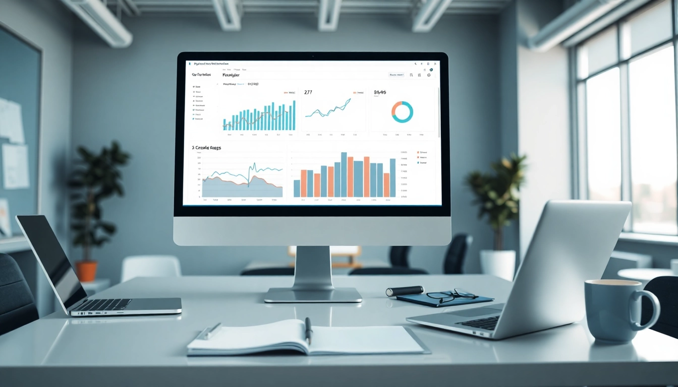 Showcasing an SEO Rank Tracker on a computer screen with analytics for enhanced understanding.