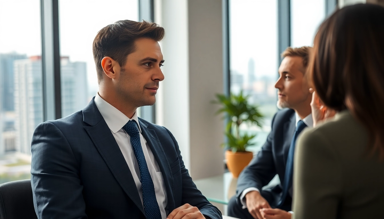 Consultation with a Fort Lauderdale work injury lawyer in a modern office setting.