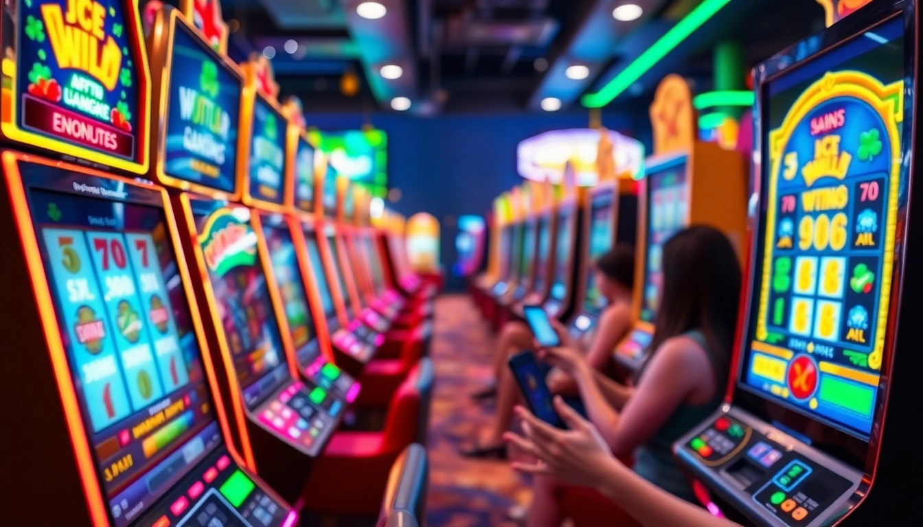 AMAN788 gaming platform showcasing vibrant slot machines and digital bonuses.