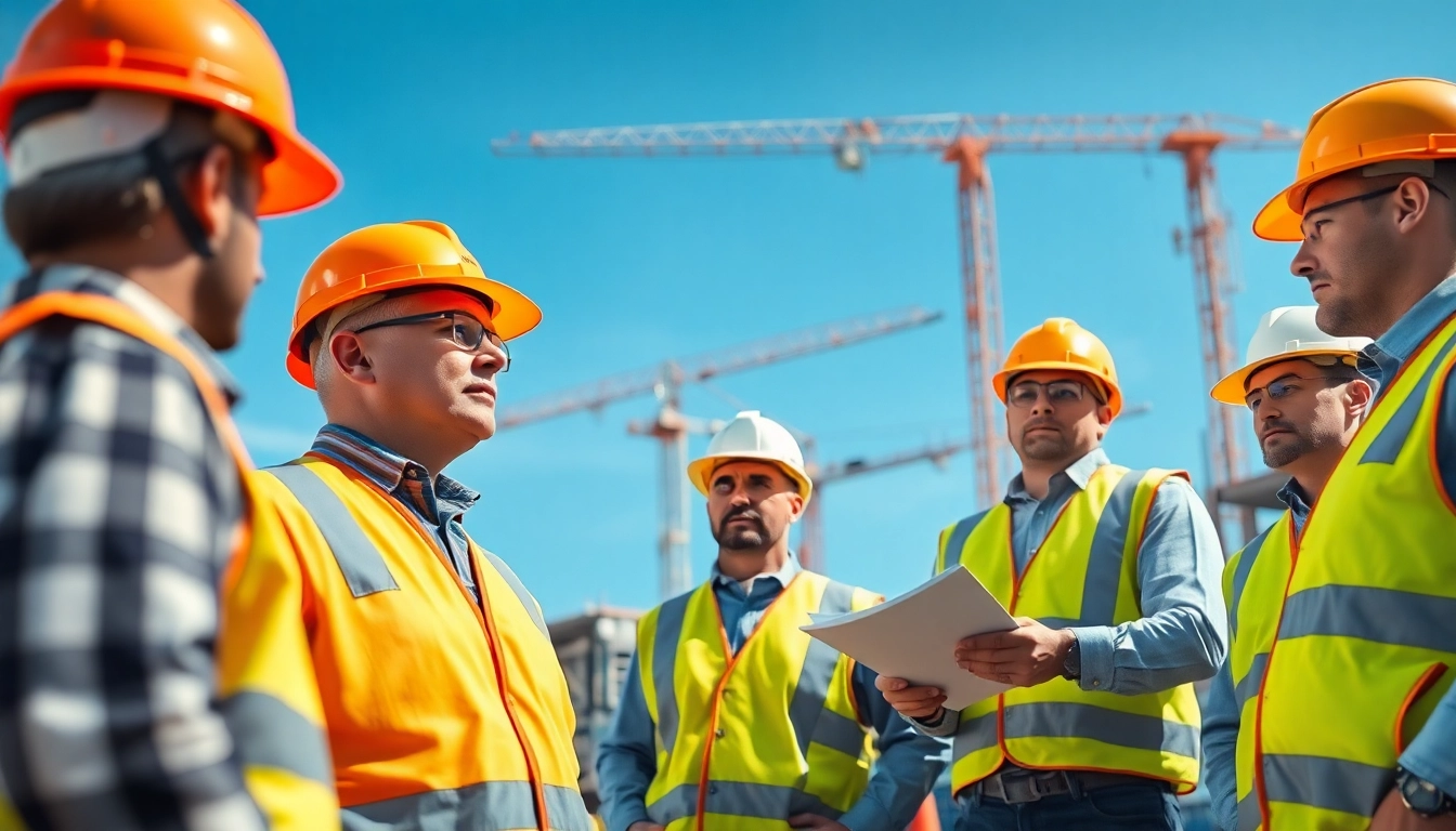 Enhancing construction site safety with dedicated workers and protocols in action.