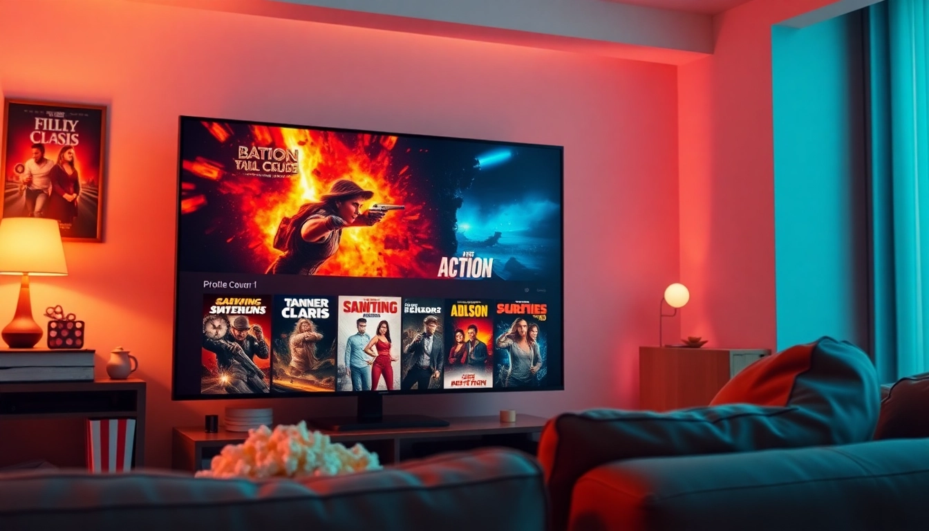 Watch and discover captivating movies on https://bandarlayarkaca21.com featuring vibrant posters and a cozy atmosphere.